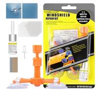 flintronic Kit Riparazione Parabrezza Auto, Kit Ripara Vetro Auto, con Riparazione Resina, per Riparare Le Incrinature, Scheggiature, Fessure e Graffi