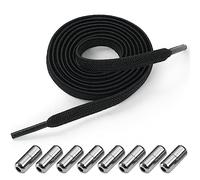 flintronic Lacci Scarpe, 2 Paia Lacci Piatti, Lacci per Scarpe, Lacci da Ricambio per Scarpe, Lacci Scarpe Piatti Per Scarpe da Sportive, Corsa - Adulti, Bambini(100CM)