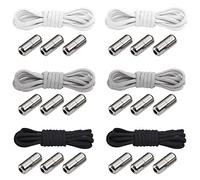 flintronic Lacci Scarpe, 6 Paia Lacci Piatti, Lacci per Scarpe, Lacci da Ricambio per Scarpe, Lacci Scarpe Piatti Per Scarpe da Sportive, Corsa - Adulti, Bambini(110CM)