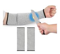 flintronic Maniche Resistenti al Taglio, 1Paia Protezioni per Braccia di Protezione Anti-taglio Livello 5, Manicotti Braccia per Pelle Sottile, Lividi Maniche, per Lavori in Cucina da Giardinoo(35CM)