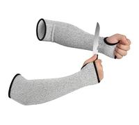 Flintronic Maniche Resistenti al Taglio, 1Paia Protezioni per Braccia di Protezione Anti-taglio Livello 5, Per Giardinaggio, Taglio di Metallo, Riparazione, Cucina, Toelettatura Animali Domestic(35CM)
