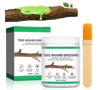 flintronic Mastice Cicatrizzante per Piante, Mastice Per Innesti E Potature con Pennello, Pasta per Innesti da Alberi, Arbusti, Piante Ornamentali, Bonsai (100g)