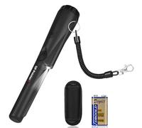 Flintronic Metal Detector, Impermeabile IP66, Batteria 9V, Nero | Detector a Scansione a 360°, Portatile, Indicatore LED Integrato e Luce Allarme, per Caccia Oro Tesoro, Alta Sensibilità
