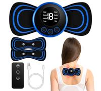 Flintronic Mini massaggiatore cervicale, 2 pezzi, portatile e ricaricabile, senza fili, per tutto il corpo, massaggiatore cervicale a microcorrente EMS per braccia, schiena, vita e gambe [con