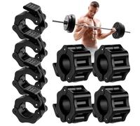 flintronic Morsetti per Bilanciere, 8 Pezzi Morsetti Barra Olimpico, Sollevamento Pesi Bilanciere Morsetto Collare 30mm, Collare Sgancio Rapido, per Fitness Palestra, Accessori Sollevamento Pesi
