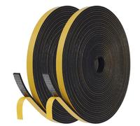 Flintronic Nastro Autoadesivo in Schiuma, 12 x 3 mm Guarnizione in Gomma per Porte e Finestre, Guarnizione per Porta Insonorizzata Antipioggia, Striscia di Tenuta per Aria Condizionata (20m)