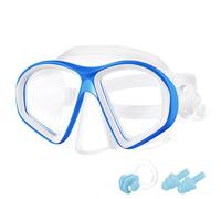 flintronic Occhialini da Nuoto per Bambini, Occhialini da Immersione per Bambini, Occhialini da Nuoto Senza Perdite, Vista Chiara 180°, con Tappi per Orecchie Clip per Naso, Anti-UV, 4-12 Anni