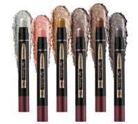 Flintronic Ombretto Stick, Matte Shimmer Matita Ombretto, A Lunga Durata e Naturale, Morbido Cremoso Matitone Ombretti Occhi, Impermeabile Shimmer Ombretti Stick, Creare Glitter Trucco Occhi
