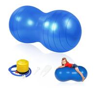 flintronic Palla di Arachidi, 90 x 45cm Palla da Yoga a Forma di Arachidi, Palla Yoga per Fisioterapia Yoga Pilates Esercizi, Palla Fitness per Gravidanza, Bambini, Donne, Uomini, Blu