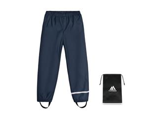 flintronic Pantaloni Impermeabili per Bambini, Antipioggia e Bambine con Striscia Riflettente, Anti-Fango per Esterni per Anti-Sporco