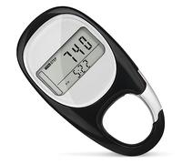 Flintronic Pedometro Contapassi da Passeggio, 3D Contapassi Elettronico Accuratamente, Pedometro Sportivo Portatile con Cordino a Clip per Bambini/Fitness Uomo/Donna/Anziani
