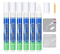 Flintronic pennarelli per piastrelle, 6pz - Bianco