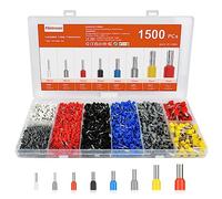flintronic Pinze Crimpatrice1500 Piezzi, Autoregolante Connettore del Cavo, 8 Tipi Puntale Isolato 0.5-10 mm² Terminale Isolato Capicorda, Terminali a Crimpare Per Cavo Elettrici, Puntalini Elettrici