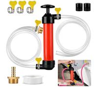 Flintronic Pompa A Mano A Sifone Multiuso, Pomp 1 Testa In Rame+3 Fibbie | Pompa Ad Aria Travaso Per Benzina Gasolio Diesel Acqua Liquidi, Utilizzato In Navi, Macchine Motociclette, Camper, Ecc