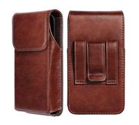 Flintronic Porta Cellulare in Pelle, Porta Cellulare da Cintura, Portatelefono da Cinta, Custodia Verticale con Clip, Fondina Porta Cellulare, Cell Phone Holster per iPhone XR 11 12 13 14 15 16 Pro