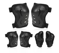 Flintronic Protezione Kit per Bambini 3-12Anni, Protezioni Set per Bambini, Sicurezza Set per Ciclismo, Regolabile Ginocchiere Set di Gomitiere per Sci Skateboard Pattinaggio Monopattino Sport Estermi