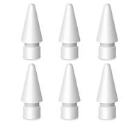 flintronic Punta per Apple Pencil, 6 Pezzi Punte Tips, Alta Sensibilità Punte, Punta Ricambio Accessori, per Apple Pencil 1a e 2a Generazione, Compatibile con Apple Pencil Punta (Bianco *6)