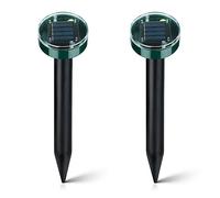 Flintronic Repellente Solare per Talpe, 2 Pezzi Repellente Gatti Ultrasuoni Solare, Repellente Ultrasuoni per Topi, Impermeabile Solare Repellente Gatti Scaccia Talpe, Repellente per Serpent