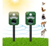 Flintronic Repellente Solare per Talpe, 2 Pezzi Repellente Gatti Ultrasuoni Solare, Repellente Ultrasuoni per Topi, Impermeabile Solare Repellente Gatti Scaccia Talpe, Repellente per Serpent