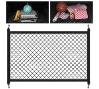 flintronic Rete Bagagliaio Auto, Rete Elastica Con 4 Ganci, Rete per Auto Portaoggetti Bagagliaio, 80 * 60cm, può Essere Estesa Fino 160×120cm per Truck Tronco Reti Car, SUV