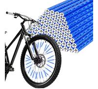 flintronic Riflettori per Raggi, 48Pezzi Copri Raggi Catarifrangenti, Riflettori Raggi Bicicletta, Catarifrangenti per Bici Set in Materiale catarinfrangente visibilità a 360 ° e Montaggio Facile