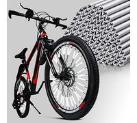 flintronic Riflettori per Raggi, 96Pezzi Copri Raggi Catarifrangenti, Riflettori Raggi Bicicletta, Catarifrangenti per Bici Set in Materiale catarinfrangente visibilità a 360 ° e Montaggio Facile
