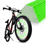 flintronic Riflettori per Raggi, 96Pezzi Copri Raggi Catarifrangenti, Riflettori Raggi Bicicletta, Catarifrangenti per Bici Set in Materiale catarinfrangente visibilità a 360 ° e Montaggio Facile