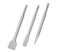 Flintronic Scalpello SDS Plus 3 pezzi, set di accessori per utensili elettrici 220-250 mm, adatto per calcestruzzo, muratura, trapani leggeri e martelli d'impatto