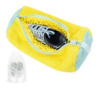 Flintronic Scarpe Borse per Bucato, Lanugine Riutilizzabile Proteggi Scarpe, per Proteggere le Scarpe,Calzini, Pulizia Efficiente, Riutilizzabile e Resistente- Giallo