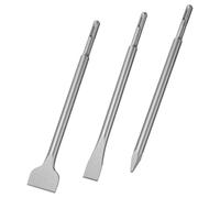 flintronic® SDS-Plus 3pcs, scalpello SDS Spatola 22-25CM, SDS Piatto, Scalpello a Punta per Alcestruzzo, Muratura, per Trapani Leggeri e Martelli a Percussione