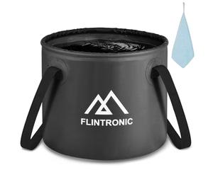 Flintronic Secchio per Acqua Pieghevole, 20L Secchio Pieghevole per Campeggio, Secchi Leggeri Portatili per Esterno per Viaggiare Pesca Escursionismo Nautica
