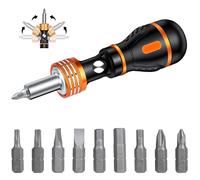 flintronic set di Cacciavite Magnetico a Cricchetto 9 in 1 Cacciavite
