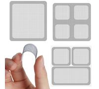 Flintronic Set di Ripara Zanzariera, 72 Pezzi Patch Riparazione Dello Schermo, Fibra Di Vetro, Forte Adesivo Patch, Nastro Adesivo Ripara Zanzariere, per Zanzariereper Finestre/Porte/Zanzariere