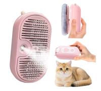 Flintronic Spazzola a Vapore per Gatti, Spazzola per Gatti con Pulsante di Rilascio, Autopulente Spazzola per la Cura Degli Animali Domestici, per la Cura Della Muta Degli Animali Domestici