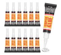 Flintronic Super Colla, Colla Ad Olio Ad Alta Resistenza, Gel-12pz | Super Attack Colla Forte Istantanea, Per Plastica, Vetro, Lgno, Pietra, Artigianato Fai Da Tte, Molti Altri Materiali, 3g
