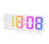 flintronic Sveglia Digitale da Comodino, Sveglia da Comodino, con Temperatura, Svegli Digitale da Comodin con Snooze, Suoni e Luminosità Regolabile, USB e Alimentato a Batteria