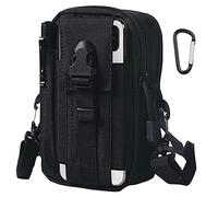 Flintronic Tattico Da Cintura, Marsupio Sportivo Tattica Militare Borsello 1000D Nylo Multifunzione per Campeggio Piccolo Strumento All'aperto Mobile Telefono(Con Moschettone e Cinturino)