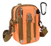 flintronic Tattico Marsupi, 1000D Nylo Marsupio Sportivo, Cintura Molle Marsupio Tattico, Tattica Militare Borsello per Campeggio Piccolo Strumento All'aperto Mobile Telefono(Con Moschettone)