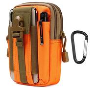 flintronic Tattico Marsupio Sportivo, 1000D Nylo, Cintura Molle Militare Borsello per Campeggio Piccolo Strumento All'aperto Mobile Telefono (Con Moschettone)