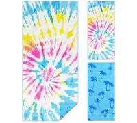 flintronic Telo Mare, Asciugamano da Spiaggia Oversize in Microfibra 180x80 cm, Asciugamano da Viaggio Leggero e Portatile, per la Spiaggia Regalo di Vacanza