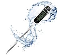 Flintronic Termometri da Cucina, Termometro da Carne con Lettura, Bianco | Termometro Digitale Istantaneo con Sonda Lunga 14cm, per Carne, Alimenti, Latte, Dolci, Olio Frittura, Liquidi, Barbecue