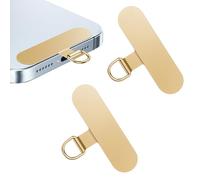 Flintronic Toppa per Cordino Cellulare in Acciaio Inox - 2 Patch di Ricambio