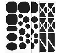 flintronic Toppe di Riparazione per Abbigliamento, 62 PCS in Nylon Termoadesive e Impermeabili per Riparare Buchi in Tende, Sacco a Pelo e Ombrellone - Multiple Taglie e Forme