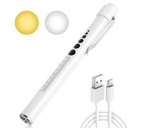 flintronic Torcia Penna LED, LED Penlight Lampada Diagnostica, Professionale Clinical Pen Esame, Oftalmico Pupilla Check Pen Light con il calibro della pupilla per Doctor Nurse con Clip da Tasca