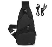 flintronic Zaino Monospalla Sling Bag, Borsa a Spalla Uomo, Borsello Tracolla (includere 1 Cavo USB)