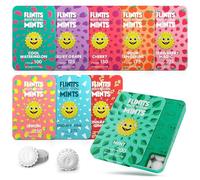 Flintts Mints Full House - Mente appetitosa senza zucchero per sollievo e freschezza della bocca secca - Supporto vegano per la salute orale con effetto scintillante - Sostituto della saliva da