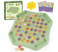 Flip Chess Memory, Flip Board Matching Gioco, Gioco di Scacchi Frutta Memory, Attività Educative Per Sviluppare Logica, Gioco di Memoria Portatile per Famiglia e Amici