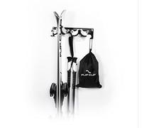 Flip Clip Duo, supporto universale, supporto per sci, snowboard, supporto per attrezzi, in acciaio, alluminio e plastica rinforzata con fibra di vetro (bianco)