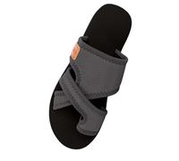 Flip Flop da donna - Sandali con plateau - Infradito con cinturino a croce - Eleganti e comodi - Slipper Peep Toe Slipper antiscivolo robuste pantofole leggere Slides estive, grigio scuro, 39 EU