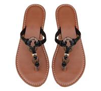 Flip flop - Sandali da spiaggia da donna, in pelle PU, alla moda, con plateau e plateau, da spiaggia, vintage, casual, antiscivolo, aperti, romani, sandali da spiaggia